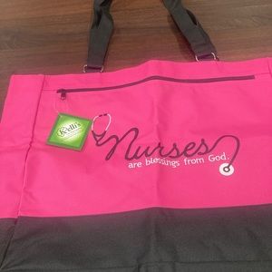 Cute HOT pink RN tote bag